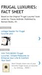 Mobile Screenshot of frugalluxuriesfacts.blogspot.com