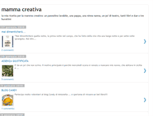 Tablet Screenshot of mamma-creativa.blogspot.com