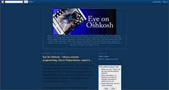 Desktop Screenshot of eyeonoshkosh.blogspot.com