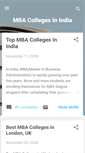 Mobile Screenshot of mbacollegesinindia.blogspot.com
