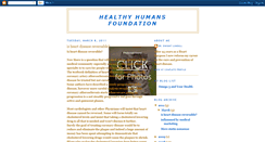 Desktop Screenshot of healthyhumansfoundation.blogspot.com