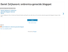 Tablet Screenshot of daniel-zeljkanovic-srebrenica-genocid.blogspot.com