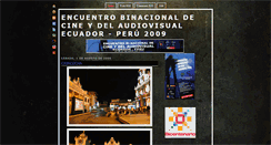 Desktop Screenshot of encuentrobinacionaldecine.blogspot.com