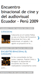Mobile Screenshot of encuentrobinacionaldecine.blogspot.com