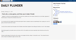 Desktop Screenshot of dailyplunder.blogspot.com