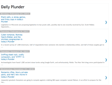 Tablet Screenshot of dailyplunder.blogspot.com