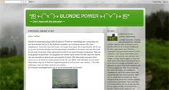 Desktop Screenshot of blondie-power.blogspot.com