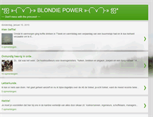 Tablet Screenshot of blondie-power.blogspot.com