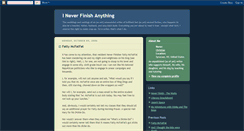 Desktop Screenshot of neverfinish.blogspot.com