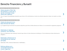 Tablet Screenshot of derechofinancieroybursatil.blogspot.com