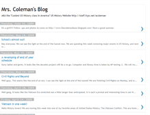 Tablet Screenshot of colemanushistory.blogspot.com