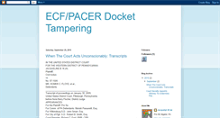 Desktop Screenshot of dockettampering.blogspot.com