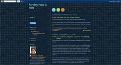 Desktop Screenshot of fertilityhelpishere.blogspot.com