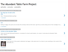 Tablet Screenshot of abundanttableorganicfarming.blogspot.com