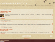 Tablet Screenshot of caminosdeencuentro9.blogspot.com