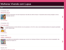 Tablet Screenshot of mulheresvivendocomlupus.blogspot.com