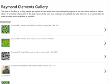 Tablet Screenshot of clementsgallery.blogspot.com