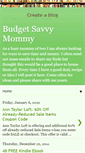 Mobile Screenshot of budgetsavvymommy.blogspot.com