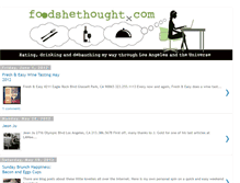 Tablet Screenshot of foodshethought.blogspot.com