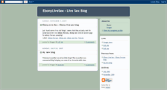 Desktop Screenshot of ebonylivesex.blogspot.com