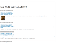 Tablet Screenshot of liveworldcupfootball2010.blogspot.com