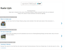 Tablet Screenshot of kuala-lipis-pahang.blogspot.com