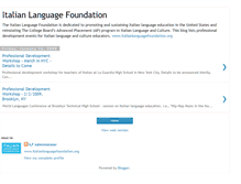 Tablet Screenshot of italianlanguagefoundation.blogspot.com