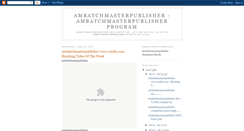 Desktop Screenshot of ambatchmasterpublisher-rks.blogspot.com