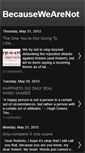 Mobile Screenshot of becausewearenot.blogspot.com