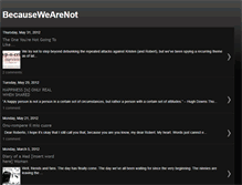 Tablet Screenshot of becausewearenot.blogspot.com