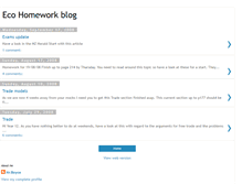 Tablet Screenshot of ecohomeworkblog.blogspot.com