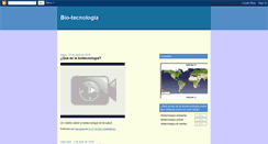 Desktop Screenshot of blog-biotecnologia.blogspot.com