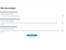 Tablet Screenshot of blog-biotecnologia.blogspot.com