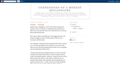 Desktop Screenshot of modestmillionaire.blogspot.com