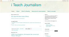 Desktop Screenshot of iteachjournalism.blogspot.com