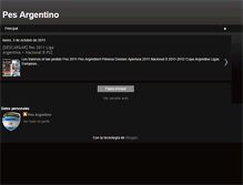 Tablet Screenshot of pes-argentino.blogspot.com