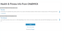 Tablet Screenshot of chadhoweyworkout.blogspot.com