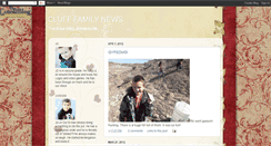 Desktop Screenshot of clufffamily.blogspot.com