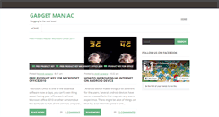 Desktop Screenshot of gadgetsmaniac4u.blogspot.com