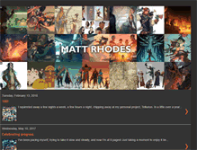 Tablet Screenshot of mattrhodesart.blogspot.com