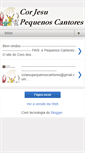 Mobile Screenshot of corjesupequenoscantores.blogspot.com