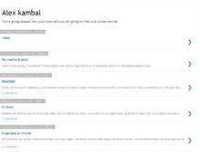 Tablet Screenshot of alexkambal.blogspot.com
