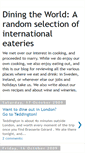 Mobile Screenshot of diningtheworld.blogspot.com