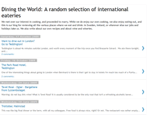 Tablet Screenshot of diningtheworld.blogspot.com