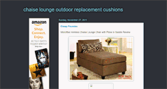 Desktop Screenshot of chaiseloungeoutdoorreplacementcushioo.blogspot.com