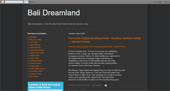 Desktop Screenshot of dreamland-bali.blogspot.com