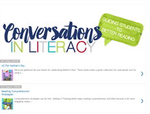 Tablet Screenshot of conversationsinliteracy.blogspot.com