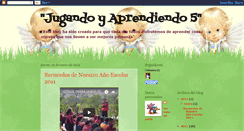 Desktop Screenshot of jugandoyaprendiendo5.blogspot.com