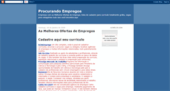 Desktop Screenshot of procurandoempregos.blogspot.com