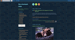 Desktop Screenshot of chumash-tribe.blogspot.com